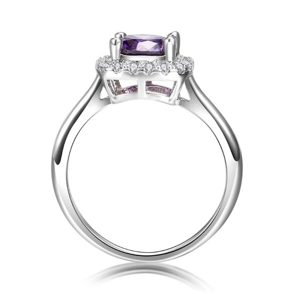 Amethyst Gemstone 925 Sterling Silver 8MM Ring - Picture 7 of 7